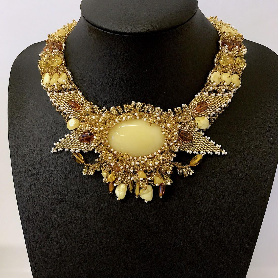 Unique and Phenomenal Amber Cleopatra necklace (1 of 7)