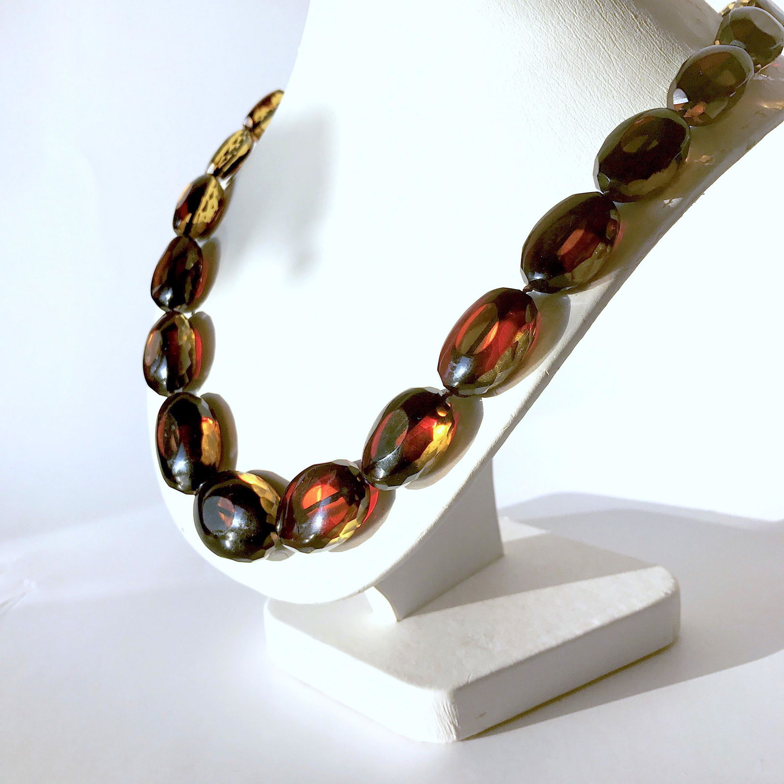 Stunning Amber Necklace made from Hand Carved Amber (1 of 14)
