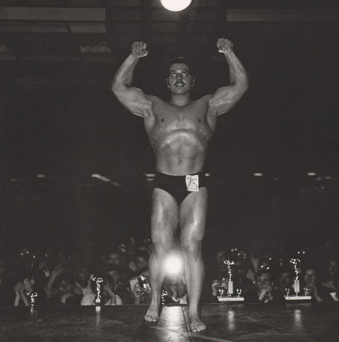 DIANE ARBUS - Muscle man contestant, NYC,1968: Artist: DIANE ARBUS Print Title: Muscle man contestant, NYC,1968 Medium: Photoengraving Printed 1970’s in the US Image size (inches) approx. 8 x 8” Diane Arbus (1923 –1971),was an American photo