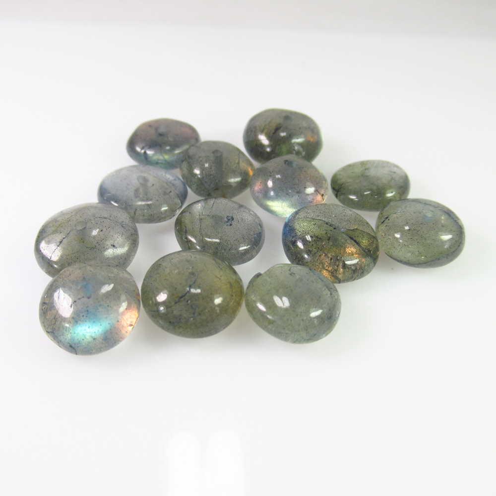45.95 Ct Natural 13 Labradorite Drilled Round Beads: No Reserve! Title: 45.95 Ct Natural 13 Labradorite Drilled Round Beads Stone Clarity: Transparent Loose Gemstone: Natural Labradorite Beads Carat Weights: 45.95 Size/Dimensions: 9.00 - 10.50 mm / 13 P