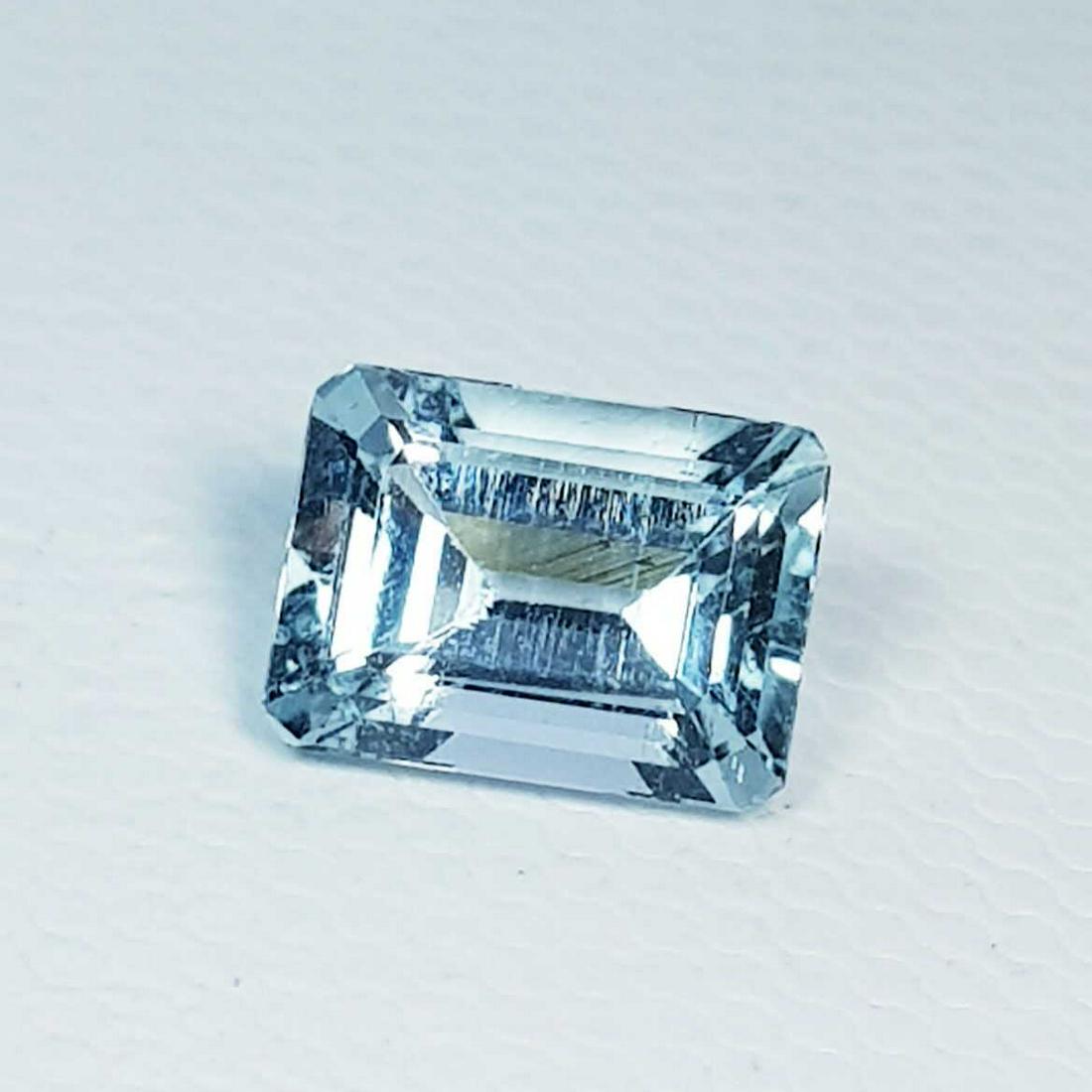 1.45 ct Natural Aquamarine Emerald Cut (1 of 5)