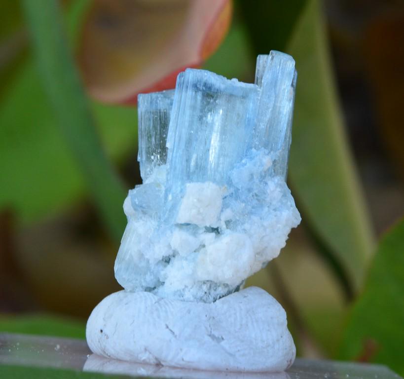 3.8 Grams Beautiful Blu Aquamarine Specimen: Title: 3.8 Grams Beautiful Blu Aquamarine Specimen Weight: 3.8 Grams Origin: Pakistan Materials: Specimen Size: 26x16x11 MM Additional Information: Treatment: Natural Reserve: $30.00 Shipping: Do