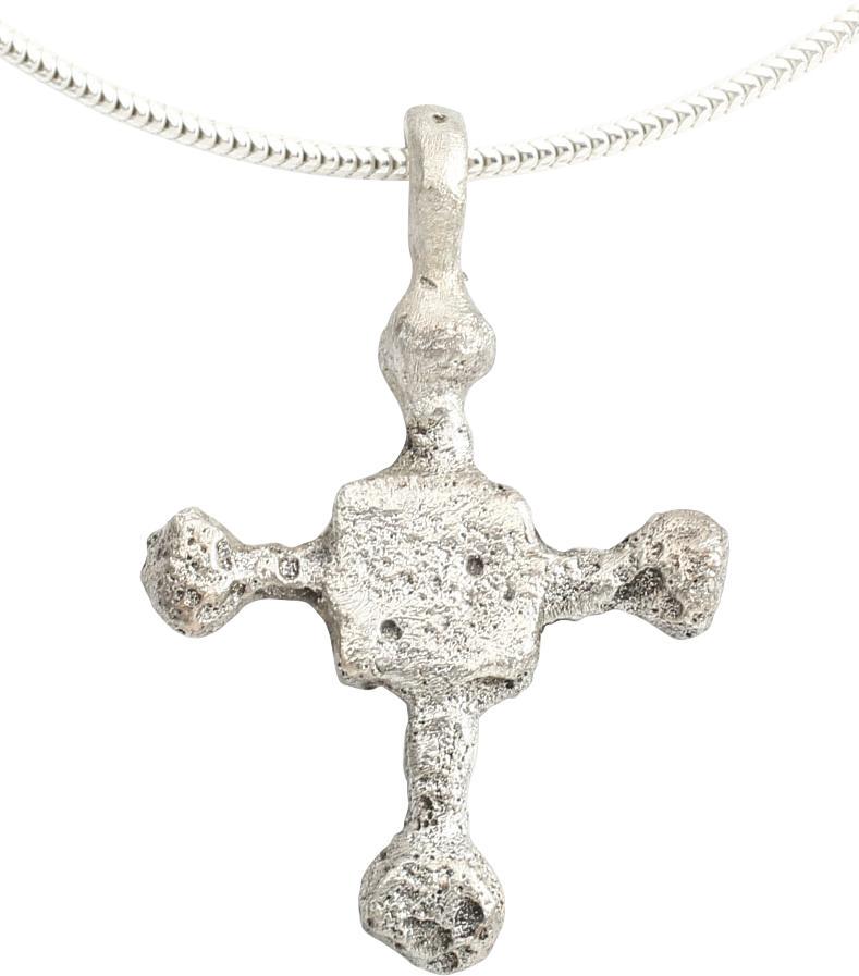 MEDIEVAL CHRISTIAN CROSS C.800-1000 AD.: Carolingian, the period of Chrlemange. The emergence from the Dark Ages is embodied in the rise to power of the Frankish King, Charlemagne in 768 (founder of the Holy Roman Empire after 800) followed 