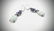 925 SS Cocktail Earrings w Jade, Amethyst & CZs - 2