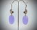 Elephant Earrings w Violet Jade & Pink Amethyst - 3