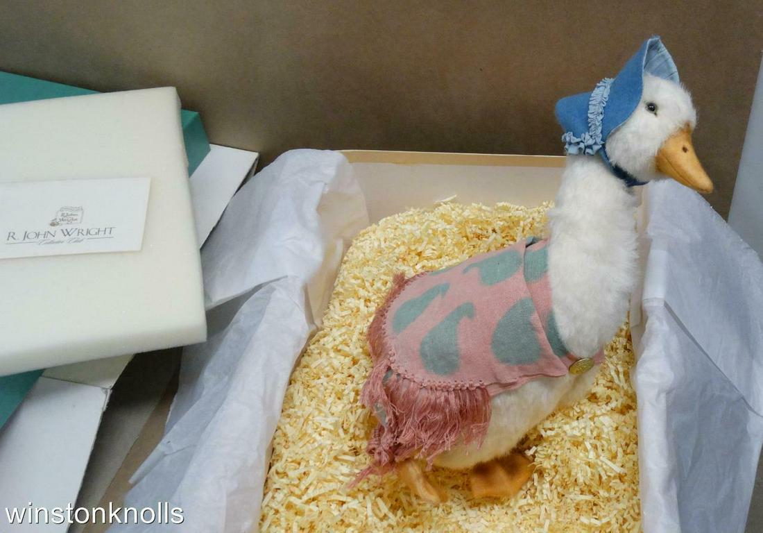 R. JOHN WRIGHT BEATRIX POTTER JERAMIA PUDDLE-DUCK 0651: R. JOHN WRIGHT BEATRIX POTTER JERAMIA PUDDLE-DUCK 0651 R JOHN WRIGHT BEATRIX POTTER'S JERIMA PUDDLE-DUCK TAGS READS 651 of 1500 PICTURES SAY IT ALL SEE DUCKLINGS ALSO UP FOR SALE Jemima Puddle-duck™