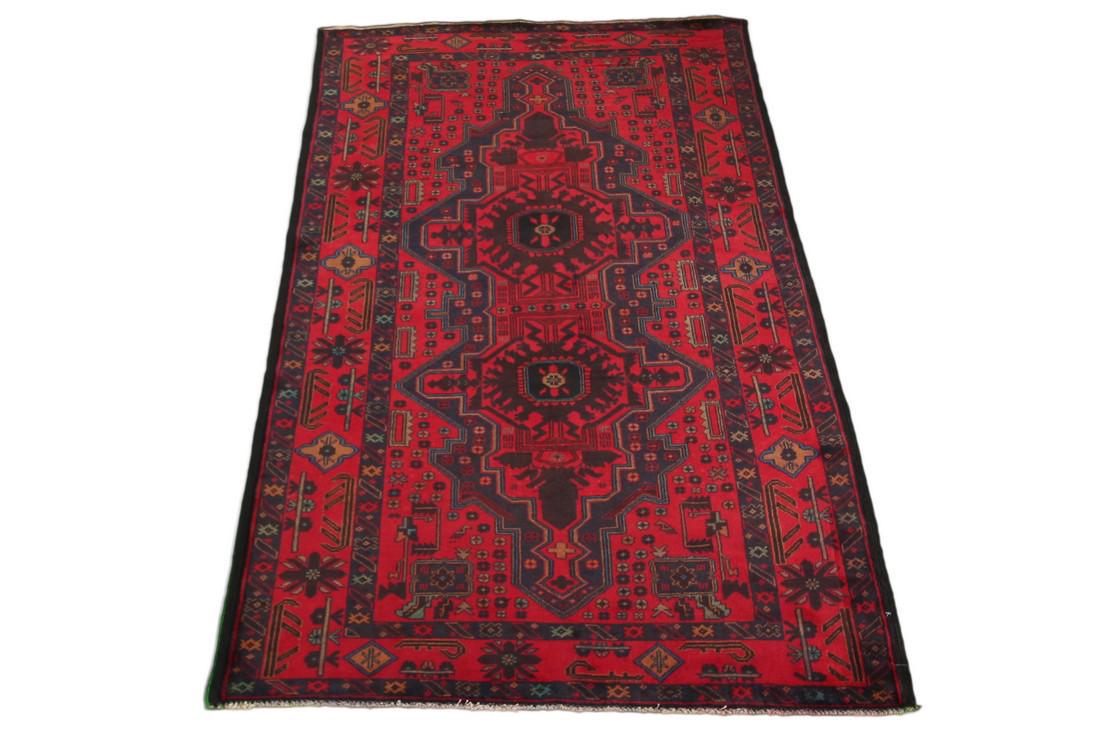 4 x 6 Handmade Vintage Baluch Rug (1 of 8)