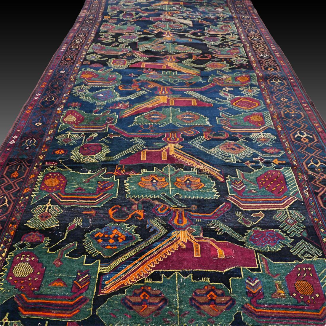 14.1 x 6.4 Outstanding oversized antique 1880s Karabagh (1 of 10)