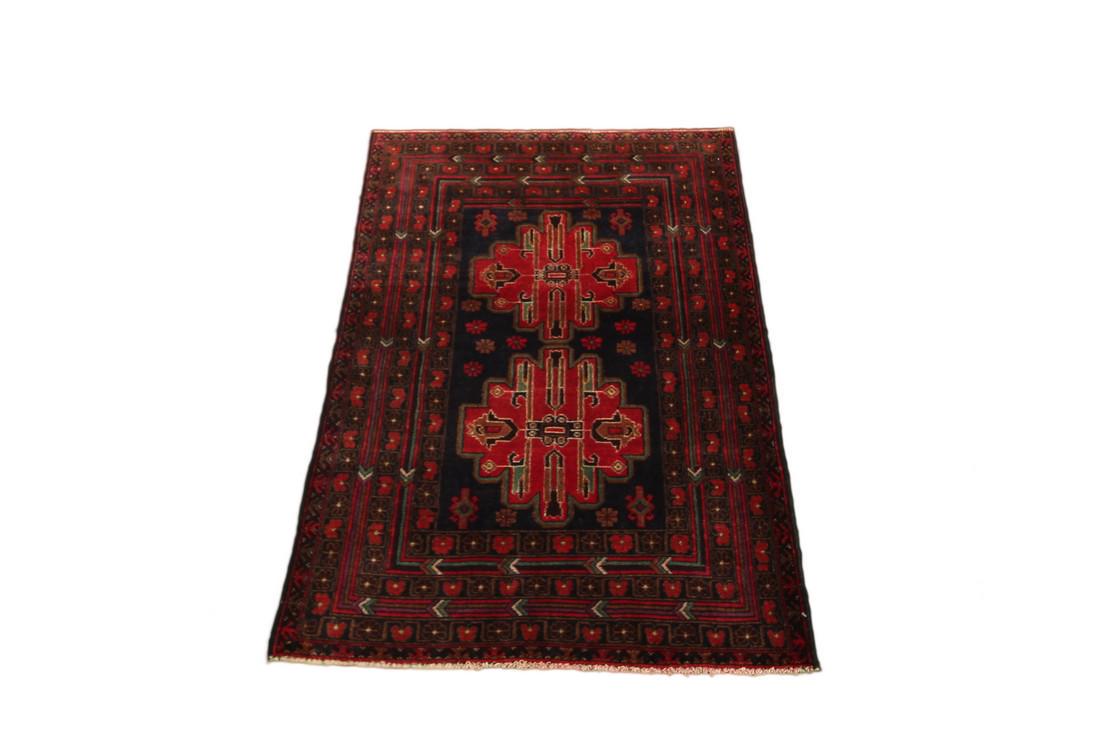 3 x 5 Vintage Handmade Baluch Rug (1 of 8)
