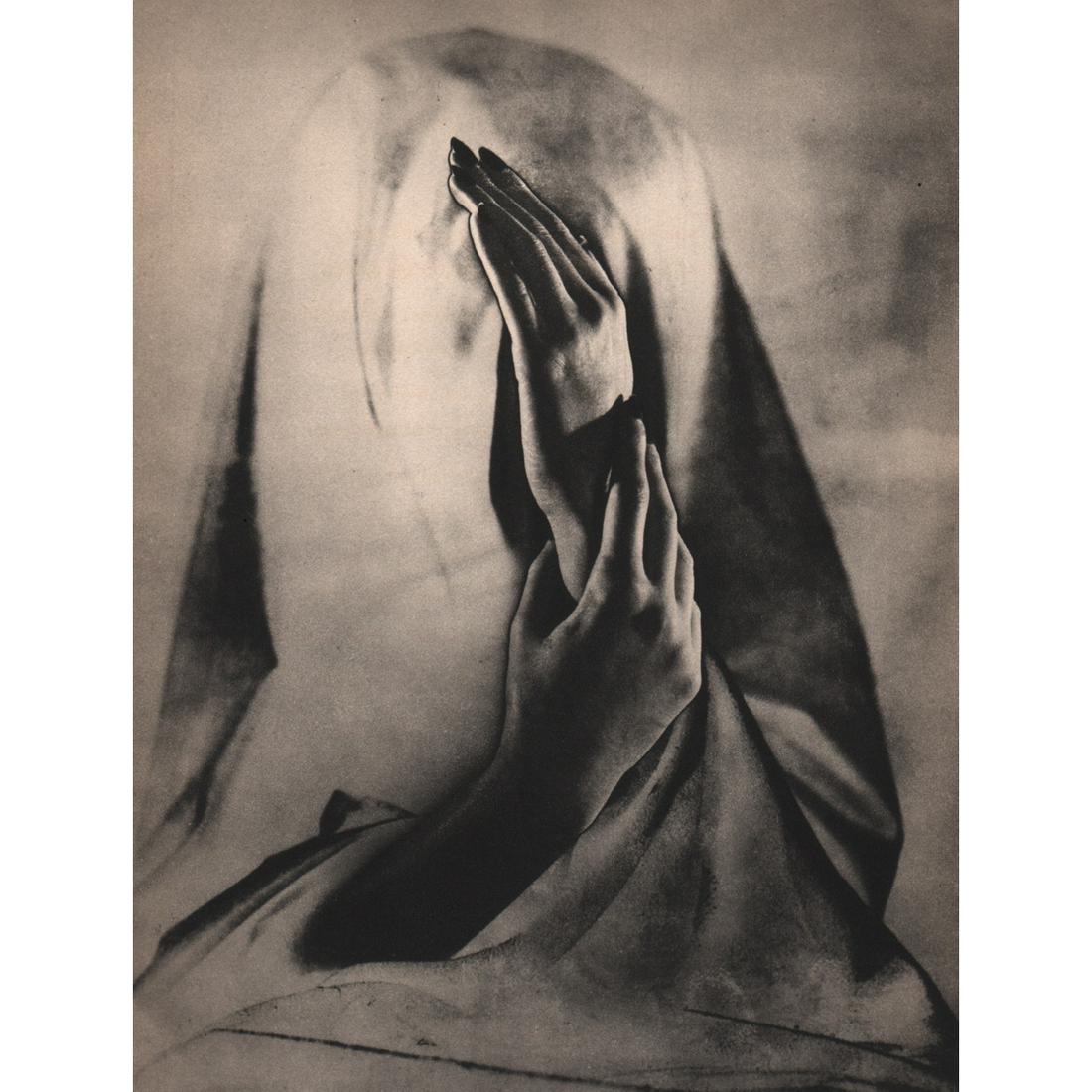 ERWIN BLUMENFELD - Blind Girl: Artist: ERWIN BLUMENFELD Print Title: Blind Girl Medium: Sheet-fed Gravure Printing Date: 1940's Printed in the USA Image Size approx: 7.75 x 5.75 inches Erwin Blumenfeld was a German photographer and