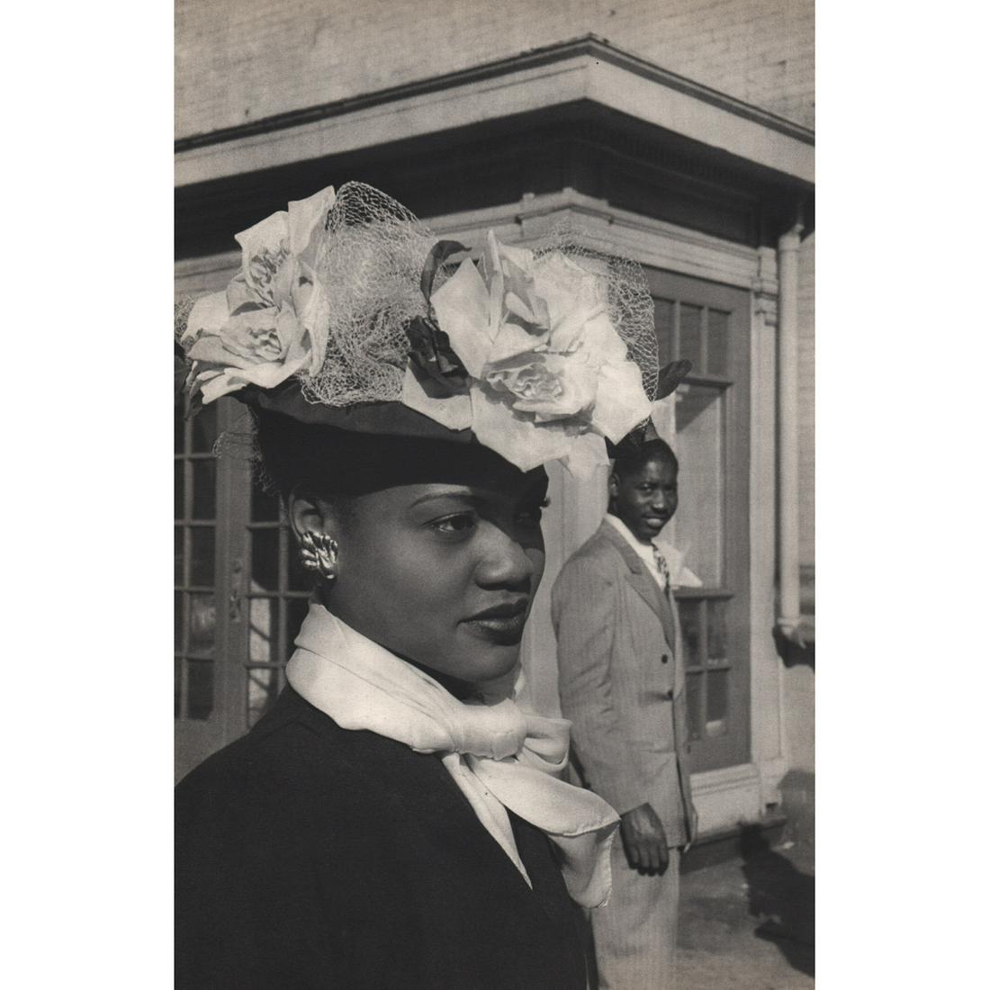 HENRI CARTIER-BRESSON - Easter Sunday in Harlem 1947: Artist: HENRI CARTIER-BRESSON Print Title: Easter Sunday in Harlem 1947 Medium: Sheet-fed Gravure Printing Date: 1950's Printed in France Image Size approx: 13.5 x 9 inches Henri Cartier-Bresson (1908
