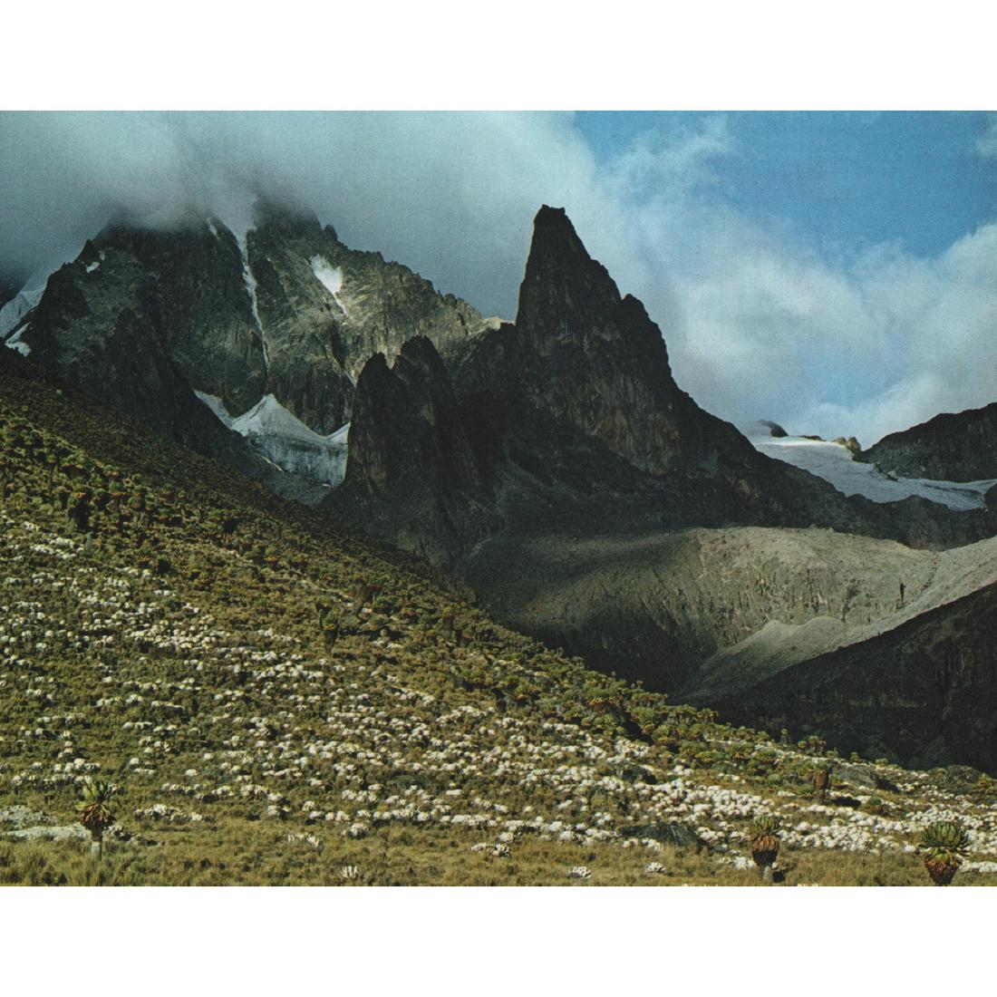 ELIOT PORTER - Mount Kenya, Africa: No Reserve! Artist: ELIOT PORTER Print Title: Mount Kenya, Africa Medium: Color Sheet-Fed Gravure Printing Date: 1970's Printed in Switzerland Image size approx. 6 X 7.5 inches Eliot Furness Porter (1