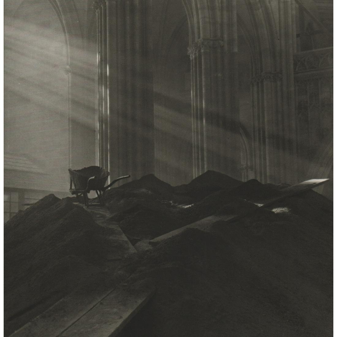 JOSEF SUDEK - Contrasts, Saint Vitus Cathedral: Artist: JOSEF SUDEK Print Title: Contrasts, Saint Vitus Cathedral Medium: Sheet-fed Gravure Printing Date: 1970's Printed in Switzerland Image Size approx: 8.75 X 8.75 inches Josef Sudek (1896-1976) w