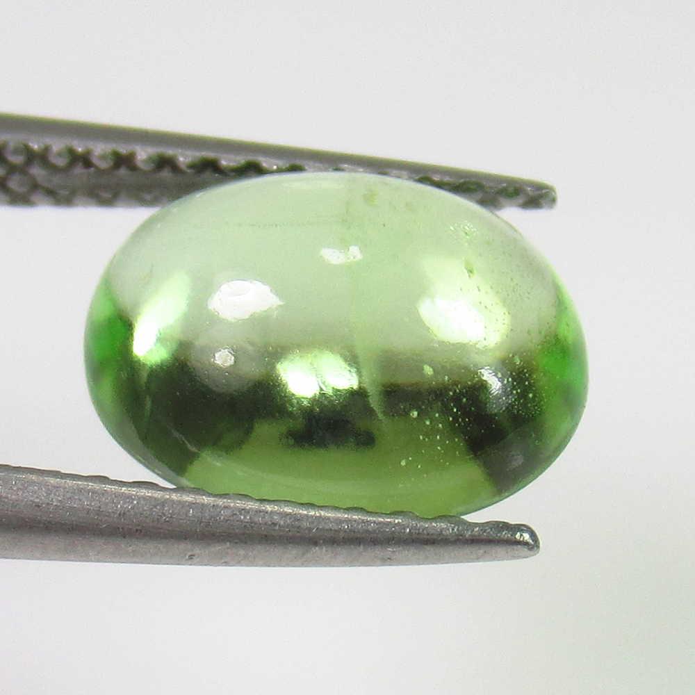 3.08 Ctw Natural Pakistan Peridot 10.5X8.5 mm Oval Cab: No Reserve! Title: 3.08 Ctw Natural Pakistan Peridot 10.5X8.5 mm Oval Cab Stone Clarity: Transparent Loose Gemstone: Peridot Carat Weights: 3.08 Size/Dimensions: 10.40 x 8.50 x 4.20 mm Top Class Luste
