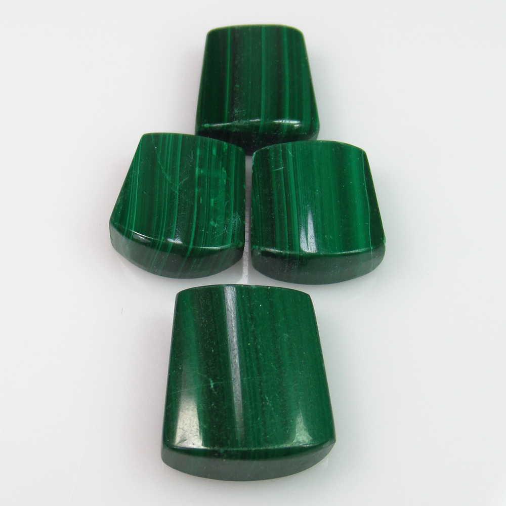 36.64 Ct Genuine 4 Green Malachite Drilled Fancy Cut: No Reserve! Title: 36.64 Ct Genuine 4 Green Malachite Drilled Fancy Cut Set Stone Clarity: Opaque Loose Gemstone: Natural Malachite Carat Weights: 36.64 Size/Dimensions: 11.9x10.3 - 13.4x11.8 mm / 4 P