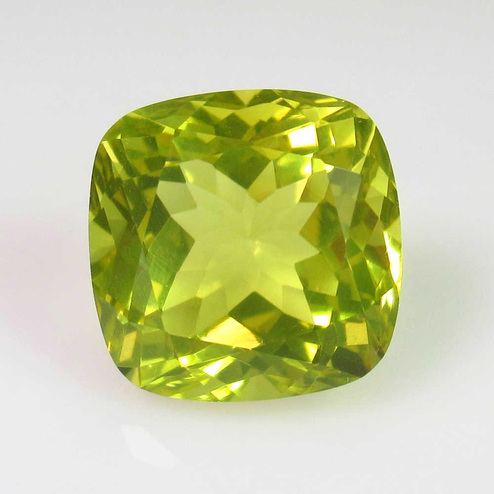 8.37 Ct Genuine Lemon Quartz Cushion Cut (1 of 2)