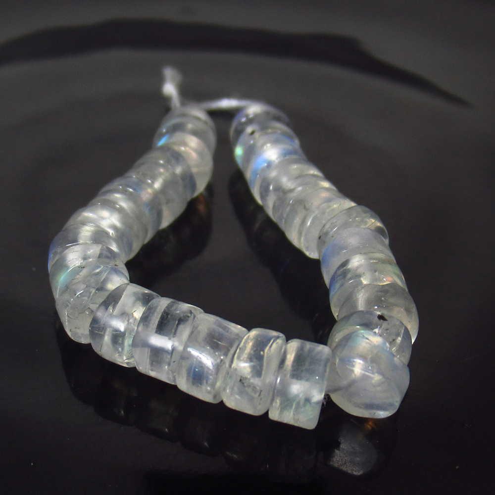 25.39 Ct Genuine 29 Drilled Blue Moonstone Round Beads: No Reserve! Title: 25.39 Ct Genuine 29 Drilled Blue Moonstone Round Beads Stone Clarity: Semi-Transparent Loose Gemstone: Natural Moonstone Beads Carat Weights: 25.39 Size/Dimensions: 5.70 - 5.90 mm /