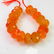 37.79 Ct Genuine 17 Orange Carnelian Drilled Round - 2