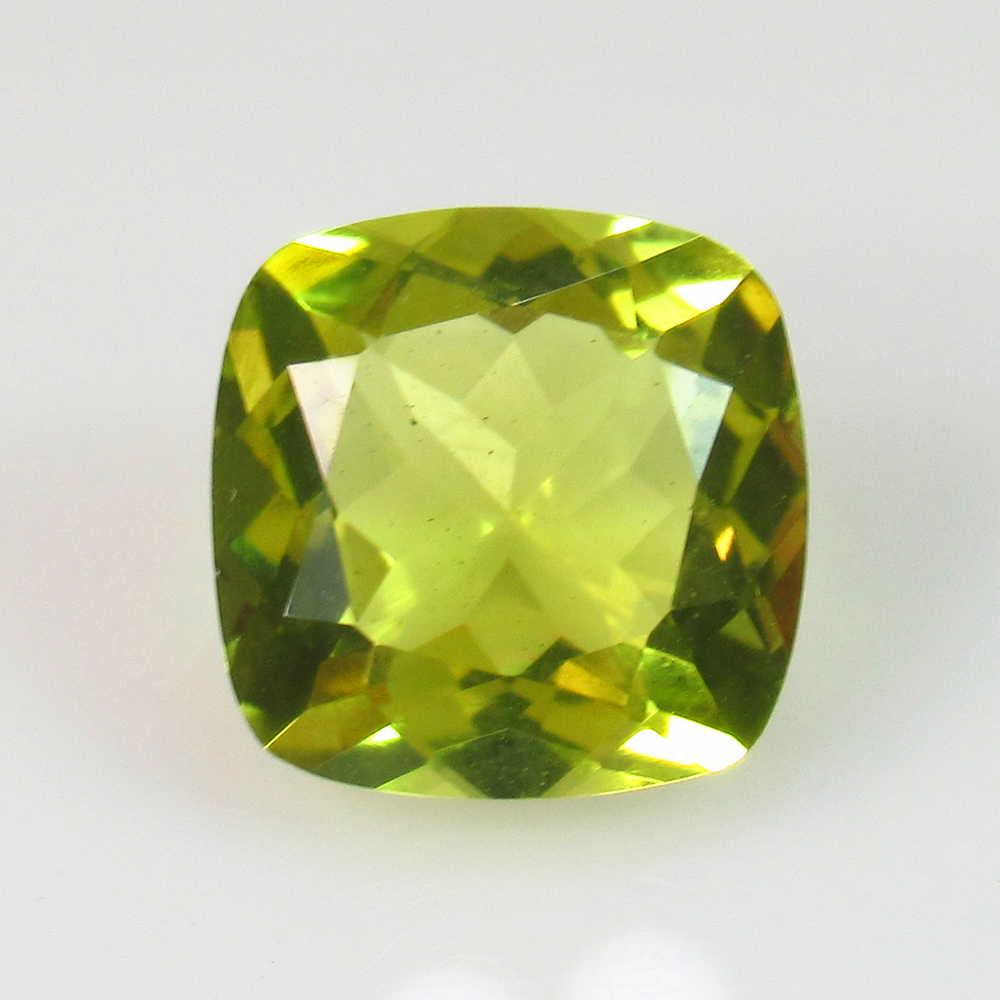 6.30 Ct Genuine Lemon Quartz Cushion Cut (1 of 2)