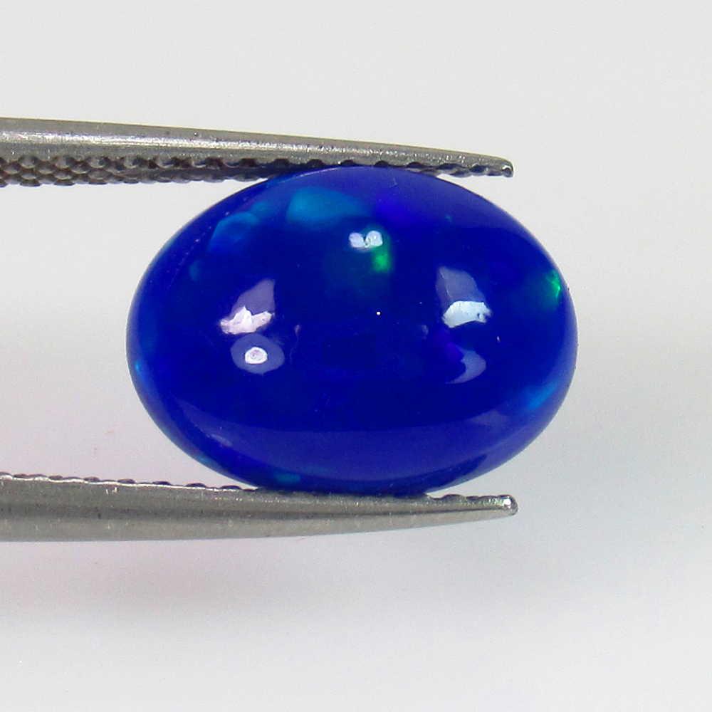 1.86 Ct Geuine Ethiopian Fire Blue Opal Oval Cab (1 of 2)
