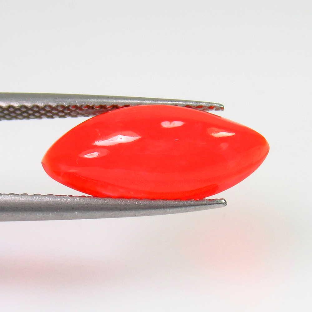 2.05 Ct Genuine Ethiopian Orange Fire Opal Marquise Cab (1 of 2)