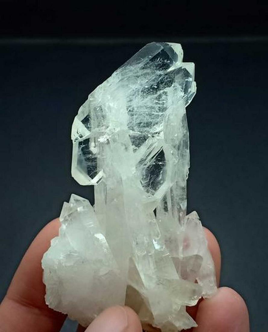 52 Gram Intersting Natural Faden Quartz Specimen: Title: 52 Gram Intersting Natural Faden Quartz Specimen Treatment: Natural Gemstone: Faden Quartz Weight: 52 Gram Size/Dimensions: 76x42x19 mm Origin: Pakistan Reserve: $20.00 Shipping: Domestic: Fla