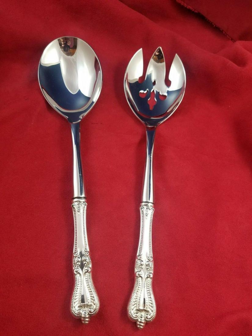 Old Colonial Sterling Salad Serving Set (1 of 3)