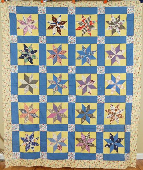 Vintage Stars Antique Quilt Top (1 of 10)