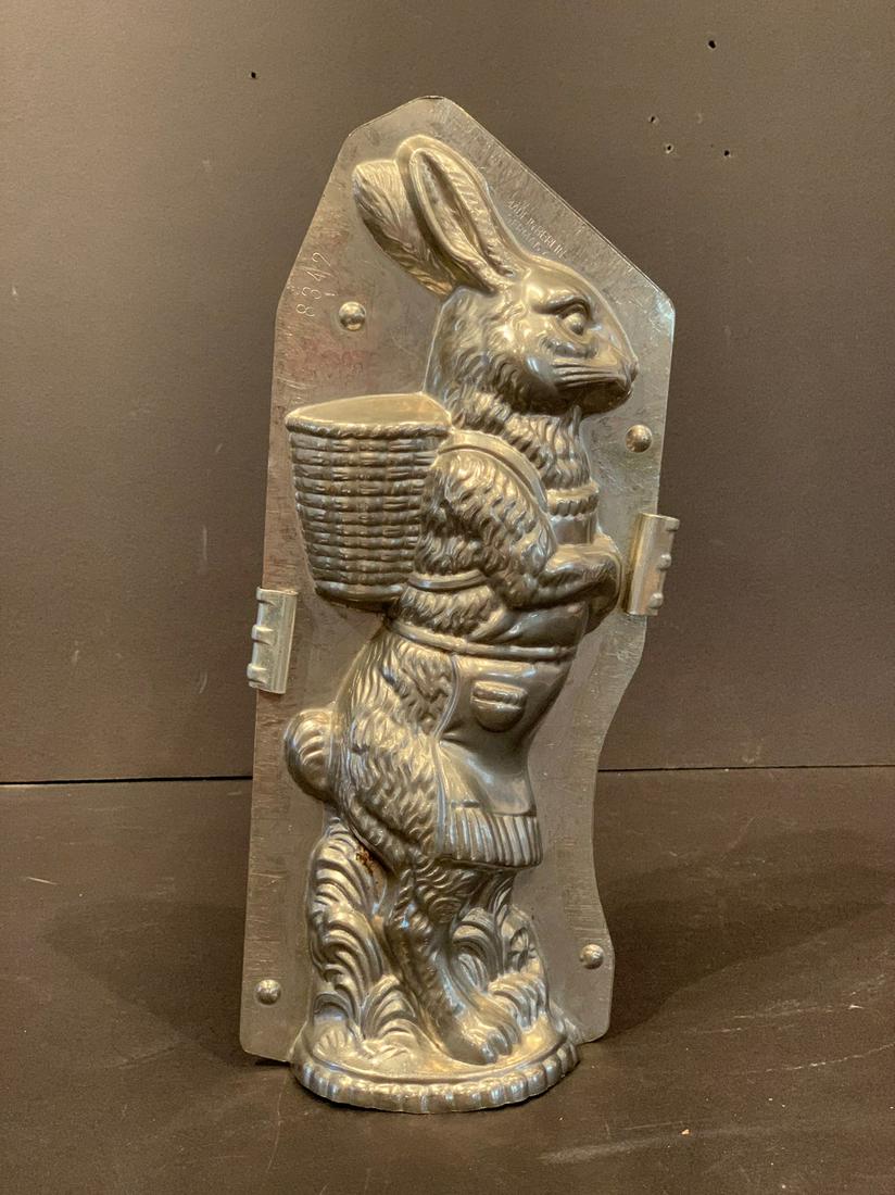 Rare early 20thc Standing Rabbit Chocolate Mold (1 of 3)