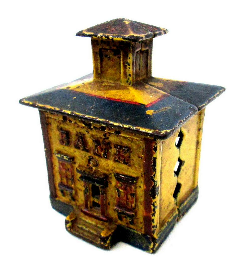 Vibrant Yellow Painted Bank (1 of 8)