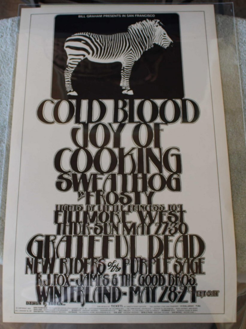 BG 282 Cold Blood, Grateful Dead - By Randy Tutten.: Title: BG 282 Cold Blood, Grateful Dead Author: By Randy Tutten. Size/Format: 14 x 21.5 Item Type: Poster Description:PO1. BG282 Reserve: $95.00 Shipping: Domestic: Flat-rate of $30.00 to anywhere wit