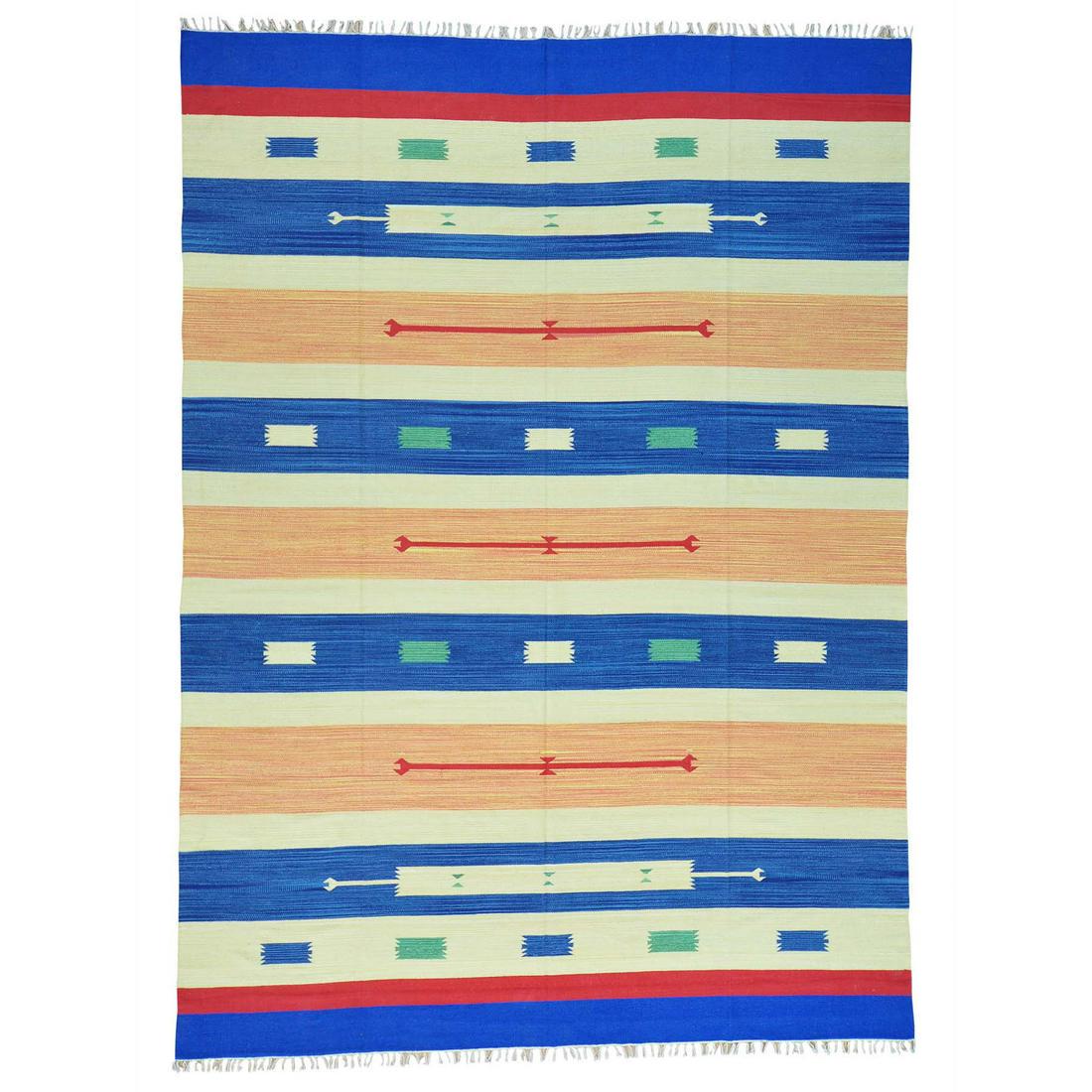 Hand Woven Flat Weave Killim Navajo Design Rug (1 of 3)