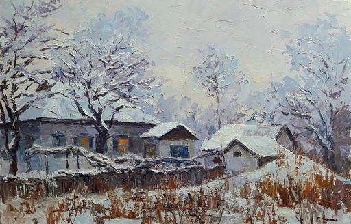 Oil Painting School Park Serdyuk Boris Petrovich Feb 11 2020