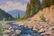 Oil painting Mountain river Serdyuk Boris Petrovich