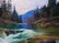 Oil painting Mountain river Serdyuk Boris Petrovich