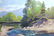 Oil painting Bridge over a mountain river Serdyuk Boris - 5
