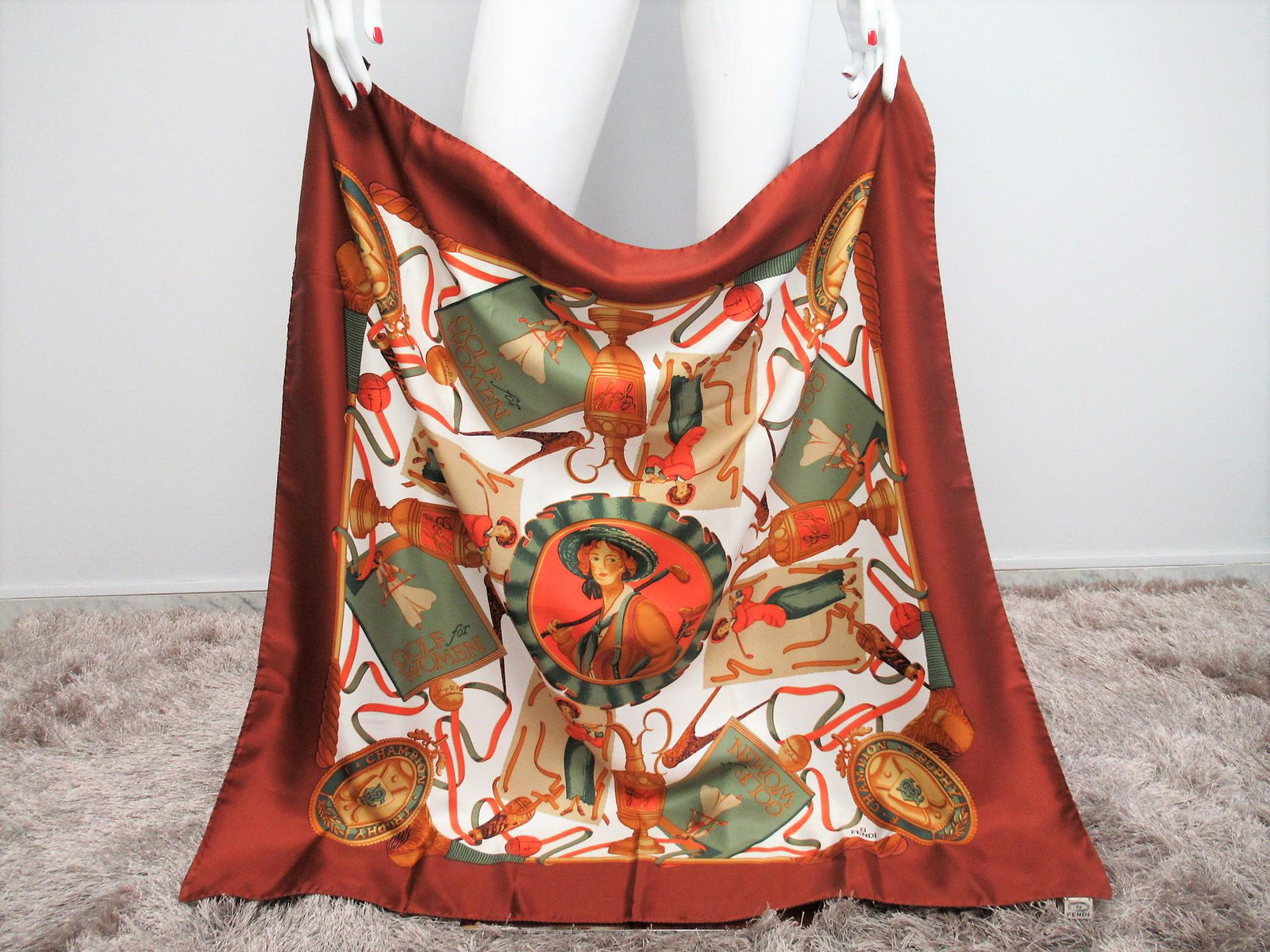 Fendi silk scarf (1 of 16)