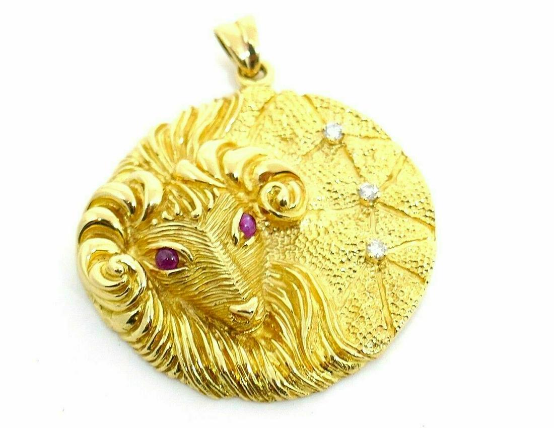 Carl Bucherer Yellow Gold Pink Tourmaline Aries (1 of 7)