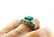 Art Deco Emerald Diamond Platinum RING - 3
