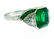 Art Deco Emerald Diamond Platinum RING - 5