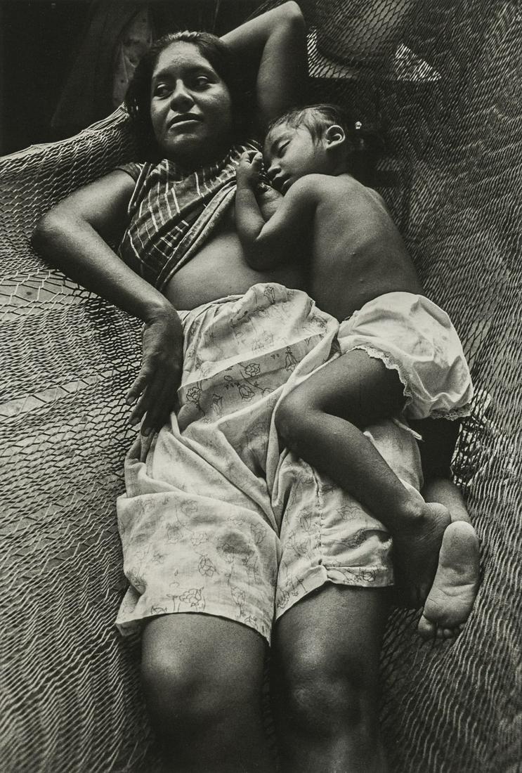 GRACIELA ITURBIDE - Maternidad (Motherhood), Oaxaca: Artist: Graciela Iturbide Title: Maternidad (Motherhood), Juchitan, Oaxaca, 1986 Medium: Photo Litho, 1996, Italy Dimensions: 6.75x10"Heat Wax Mounted on 11x14" Conservation Board Graciela Iturbide (1