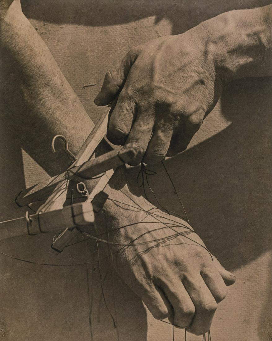 TINA MODOTTI - Hands of the Puppeteer, Mexico City: Artist: Tina Modotti Title: Hands of the Puppeteer, Mexico City, 1929 Medium: Photo Litho, 2008, Singapore Dimensions: 6.7x8.35"Heat Wax Mounted on 11x14" Conservation Board Tina Modotti (1896 - 1942)
