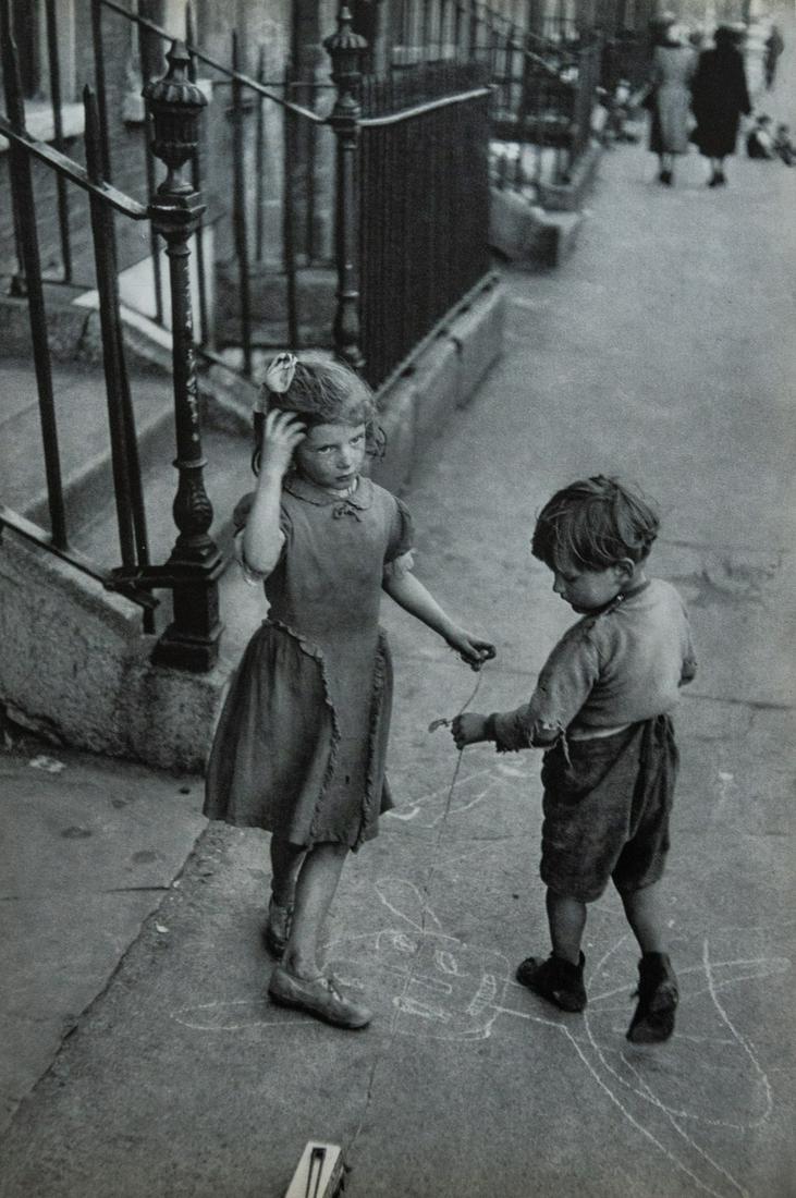 HENRI CARTIER-BRESSON - Kids in Dublin: Artist: Henri Cartier-Bresson Title: Kids in Dublin Medium: Sheet Fed Gravure, 1955, France Dimensions: 9x13.5" Heat Wax Mounted on 14x18" Conservation board Henri Cartier-Bresson was a French photogr