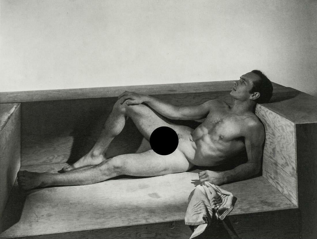 GEORGE PLATT-LYNES - Yul Brynner, 1942: Artist: George Platt-Lynes Title: Yul Brynner, 1942 Medium: Photo Litho, 2000, Italy Dimensions: 6.2x4.7" Heat Wax Mounted on 8.5x11" Conservation Board George Platt Lynes was an American fashion and 
