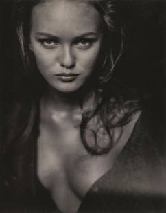 PAOLO ROVERSI - Vanessa, Paris, 1992: Artist: Paolo RoversiTitle: Vanessa, Paris, 1992Medium: Photo Litho, 2007, SingaporeDimensions: 8.3x10.6"Heat Wax Mounted on 12x16" Conservation Board Paolo Roversi (1947) is an Italian-born fashion