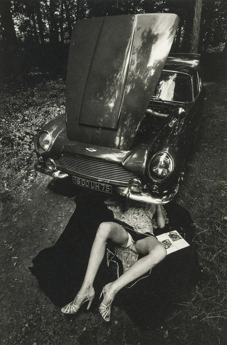 JEANLOUP SIEFF - Woman Under a Car, Paris, 1975 (1 of 1)