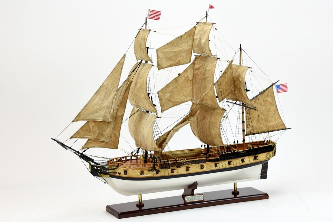 USS Rattlesnake: Dimension approx.: 28 inch (long) x 9 inch (wide) x 20 inch (high); The model is already built, NOT a model ship kit; Hand crafted by artisans from scratch using high quality woods & metal fittings Re