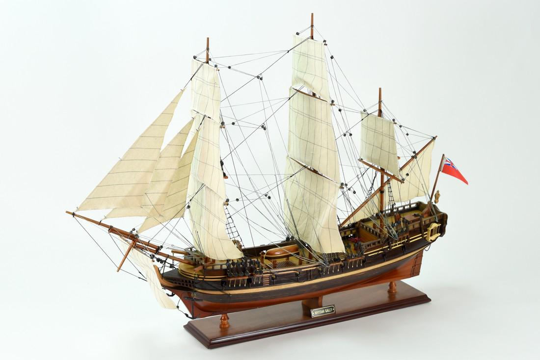 Whydah Gally: Overall size approx: 36 inch (long) x 11 inch (wide) x 27 inch (high). Ready to display and not from any sort of kit. 100% hand built individually using plank-on-frame construction method and similar