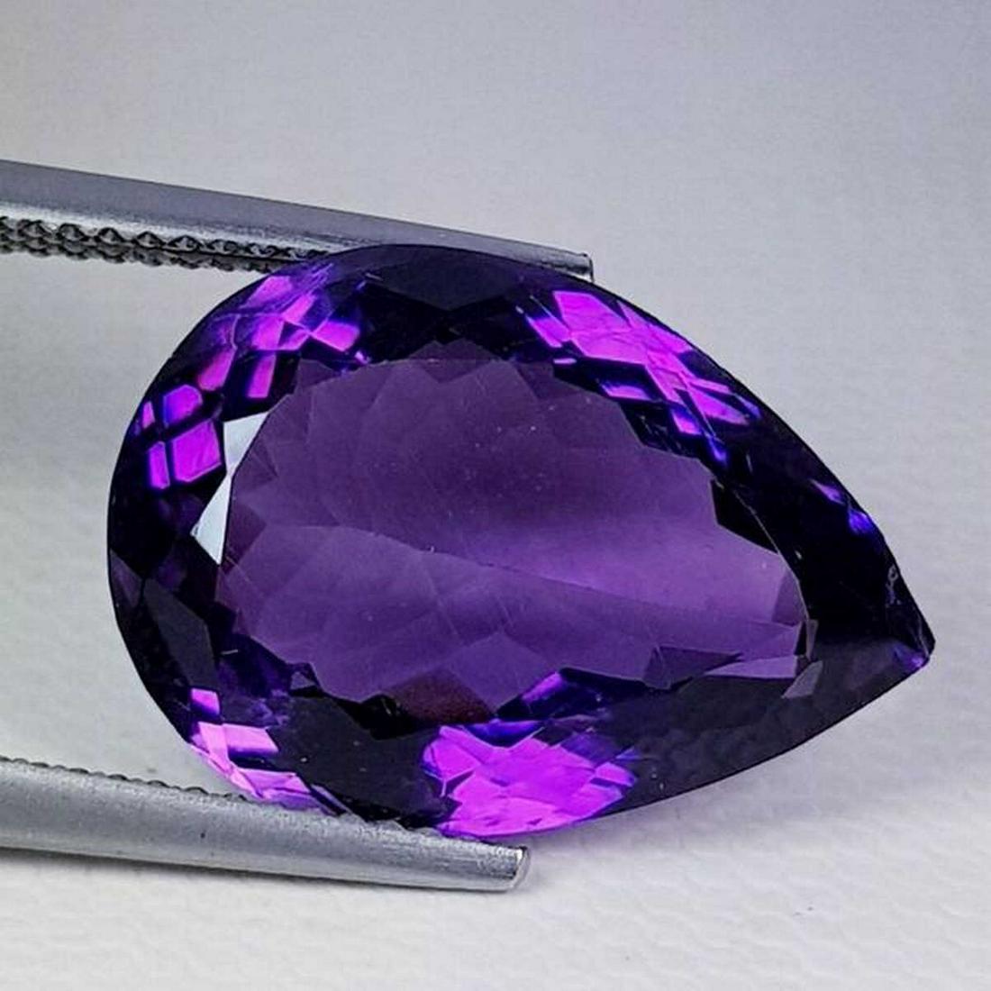 Natural Amethyst Pear Cut 13.49 ct (1 of 6)