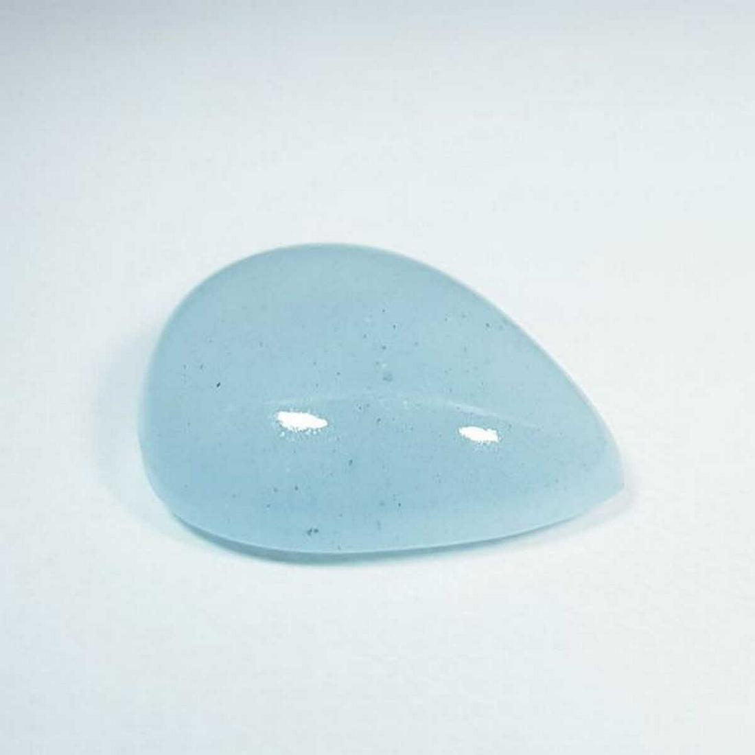 19.15 ct Natural Aquamarine Pear Cabochon (1 of 6)